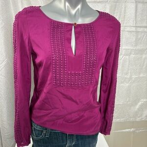 Tory Burch Women's Romantic Long Sleeve Top